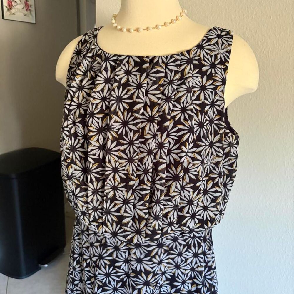 Olivia Matthews women’s navy floral dress Size 12 - Picture 7 of 8